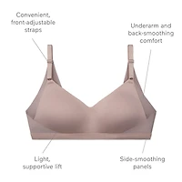 Warners® No Side Effects® Underarm and Back-Smoothing Comfort Wireless Lift T-Shirt Bra RN2231A