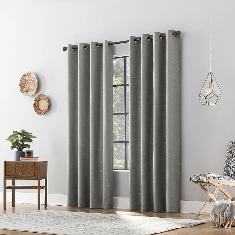 Archaeo Gelso Grommet Top 100% Blackout Single Curtain Panel