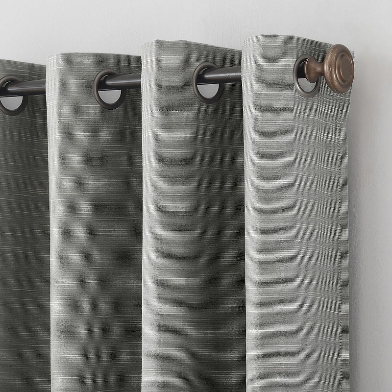 Archaeo Gelso Grommet Top 100% Blackout Single Curtain Panel
