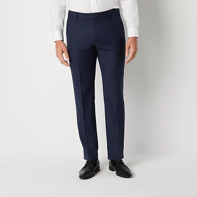 Collection By Michael Strahan Houndstooth Mens Modern Fit Flat Front Suit Pant