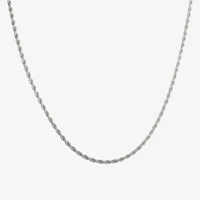 Shaquille O'Neal XLG™ Mens Stainless Steel 24 Inch Rope Chain Necklace