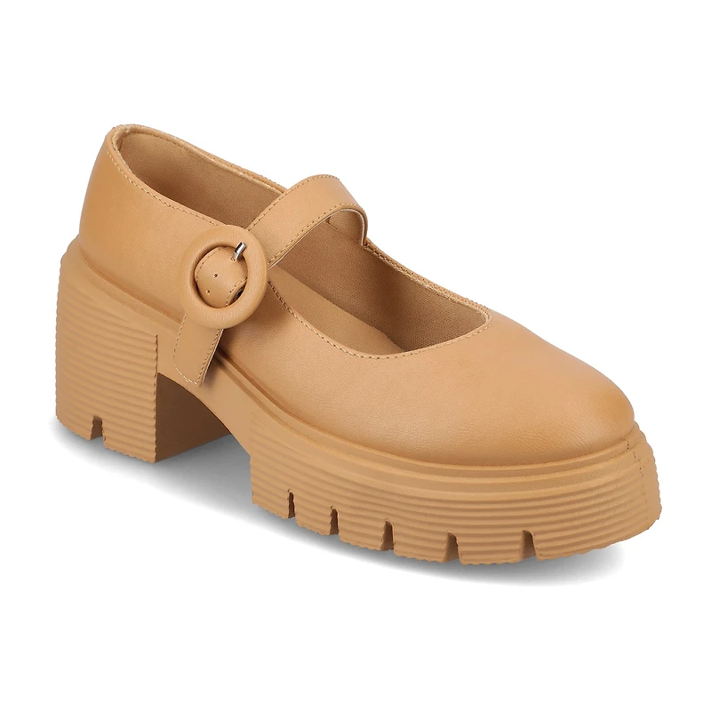 Journee Collection Zarynn Womens Round Closed Toe Mary Jane Shoes