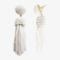 Bijoux Bar Gold Tone Womens Drop Earrings