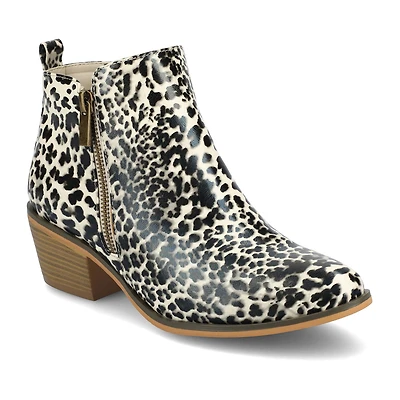 Journee Collection Womens Rebel Booties Block Heel