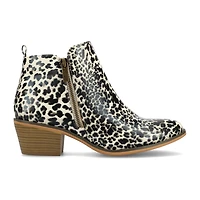 Journee Collection Womens Rebel Booties Block Heel