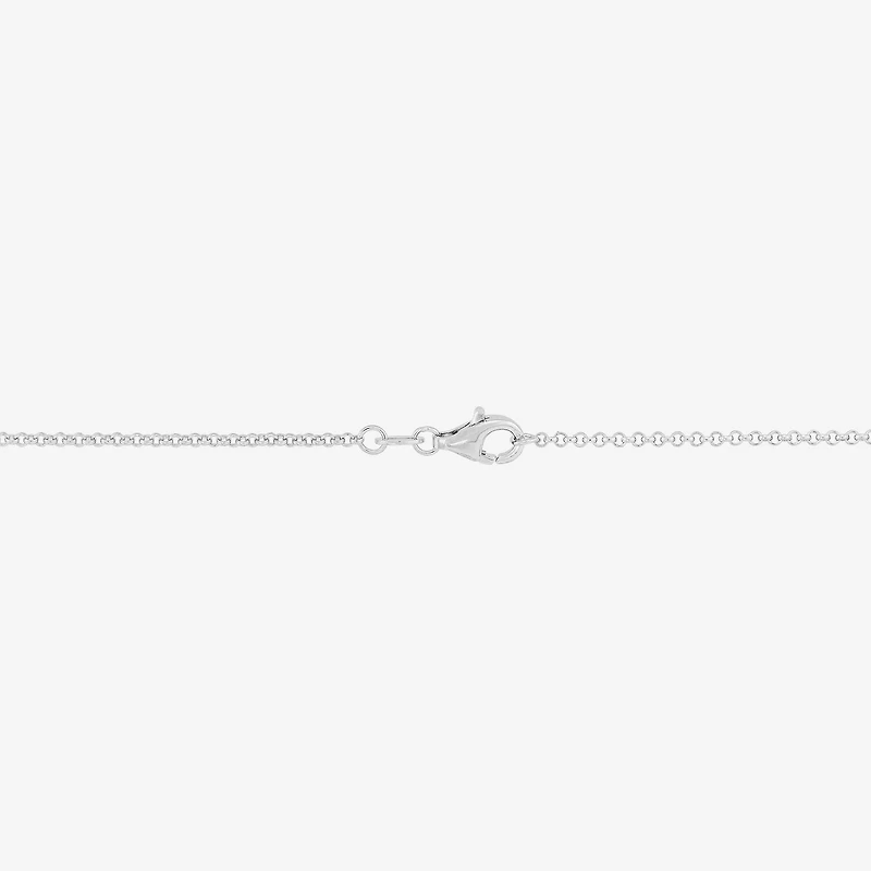 "Blessed" Womens Sterling Silver 18 Inch Pendant Necklace
