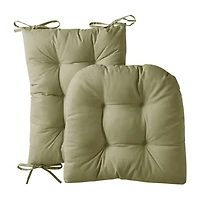 Sweet Home Collection™ Rocking Chair Cushion 2 Piece Tufted Non Slip Set of Upper and Lower Cushions