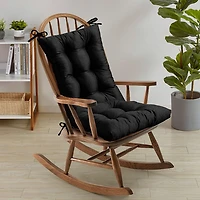 Sweet Home Collection™ Rocking Chair Cushion 2 Piece Tufted Non Slip Set of Upper and Lower Cushions