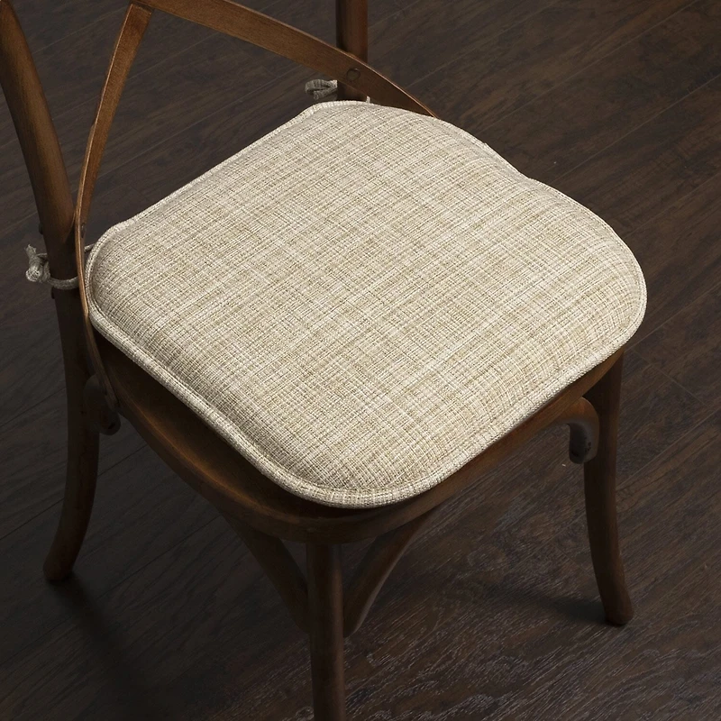 Sweet Home Collection™ Aria Memory Foam Non-Slip Chair Cushion with Ties