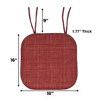 Sweet Home Collection™ Aria Memory Foam Non-Slip Chair Cushion with Ties