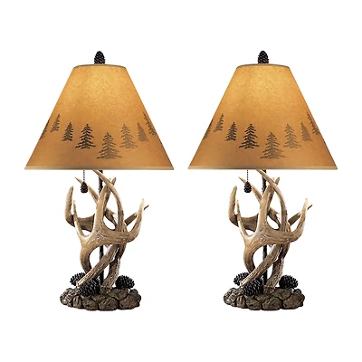 Signature Design by Ashley® Derek 2-pc. Faux Wood Table Lamp