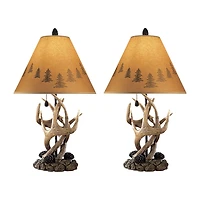 Signature Design by Ashley® Derek 2-pc. Faux Wood Table Lamp