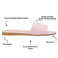 Journee Collection Womens Kolinna-Wd Flat Sandals Wide Width