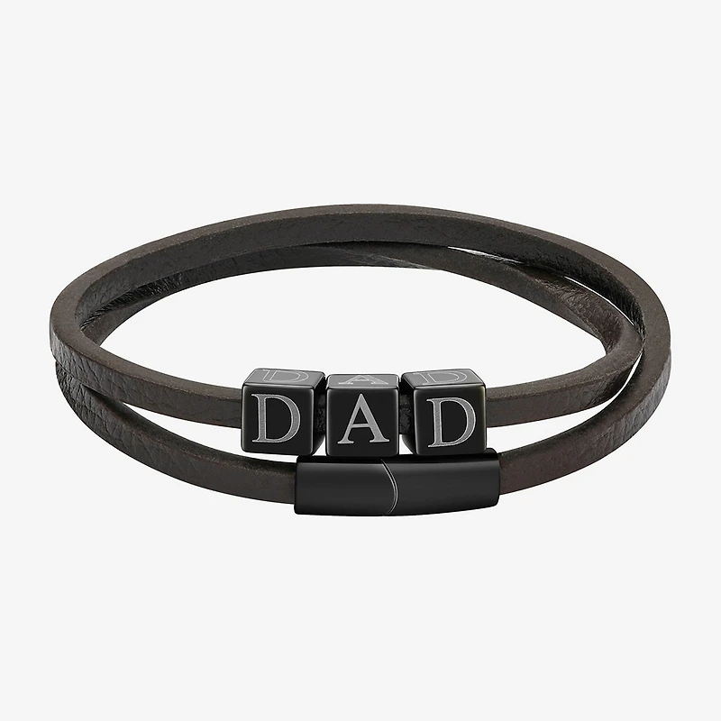 J.P. Army Dad Mens 2-pc. Stainless Steel Bracelet Set