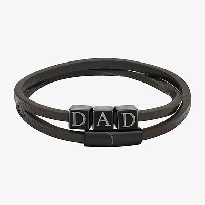 J.P. Army Dad Mens 2-pc. Stainless Steel Bracelet Set