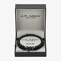 J.P. Army Dad Mens 2-pc. Stainless Steel Bracelet Set
