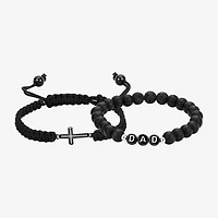J.P. Army Dad Mens 2-pc. Stainless Steel Bracelet Set