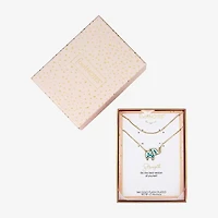 Footnotes Elephant Womens 10K Gold Over Brass 16 Inch Pendant Necklace