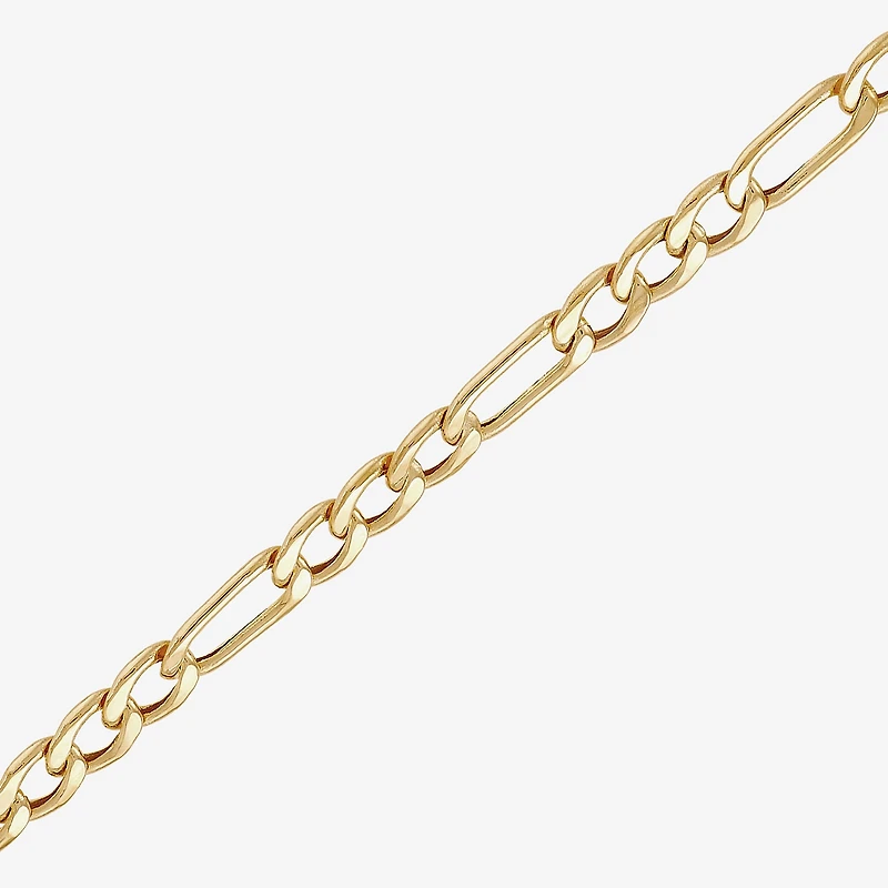 Womens 14K Gold 24 Inch Figaro Chain Necklace