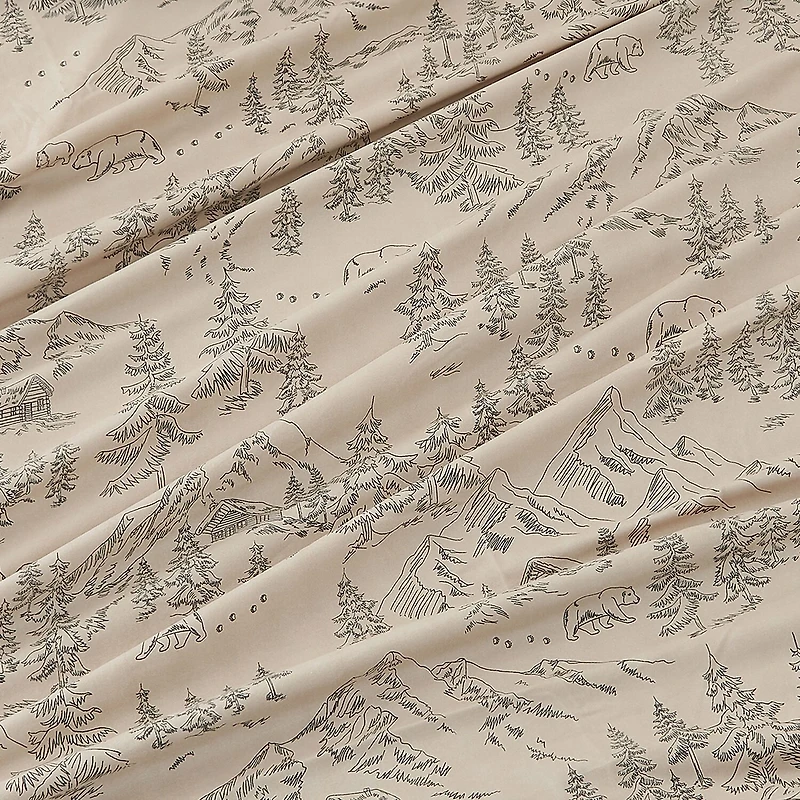 Linery Rustic Lodge Microfiber Sheet Set