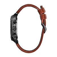 Citizen Mens Chronograph Brown Leather Strap Watch At2447-01e