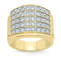 Mens CT. T.W. Natural Diamond 10K Gold Fashion Ring
