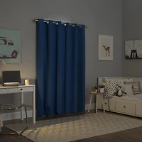 Sun Zero Harper Grommet Top Energy Saving 100% Blackout Single Curtain Panel