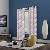 Sun Zero Rainbows Grommet Top Energy Saving 100% Blackout Single Curtain Panel