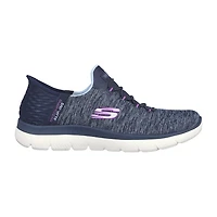 Skechers Hands Free Slip-Ins Summits Dazzling Haze Womens Slip-On Walking Shoes