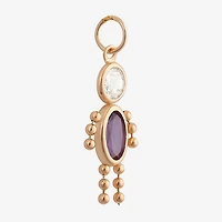 10K Gold February Birthstone Babies Boy Charm