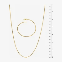 Made in Italy Womens 24K Gold Over Silver 2-pc. Jewelry Set