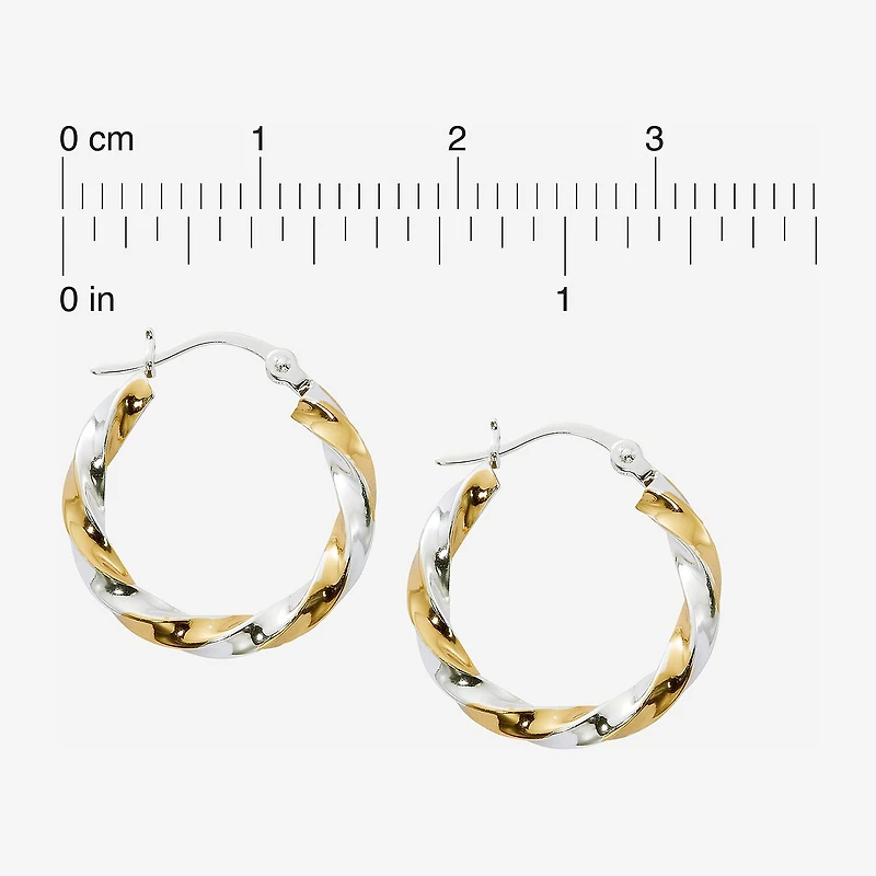 Womens 24K Gold Over Silver Drop Earrings