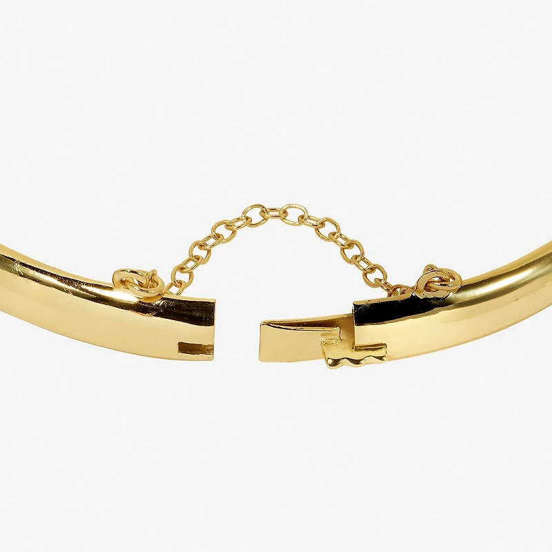 Womens 24K Gold Over Silver Bangle Bracelet
