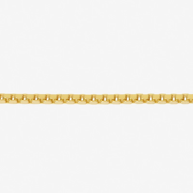 Made in Italy Womens 24K Gold Over Silver Sterling Silver 18 Inch Box Chain Necklace