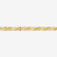 Made in Italy Womens 24K Gold Over Silver Sterling Silver 18 Inch Chain Necklace