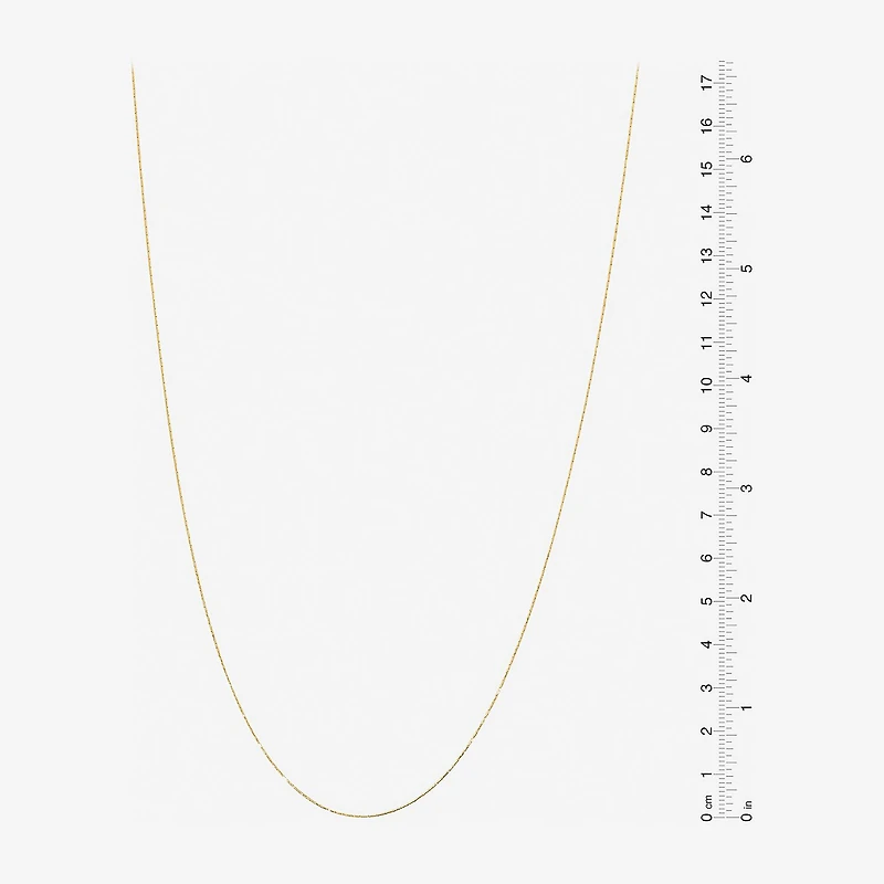 Made in Italy Womens 24K Gold Over Silver Sterling Silver Inch Link Chain Necklace