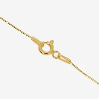 Made in Italy Womens 24K Gold Over Silver Sterling Silver Inch Link Chain Necklace