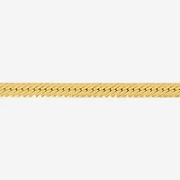 Made in Italy Womens 24K Gold Over Silver Inch Herringbone Chain Necklace