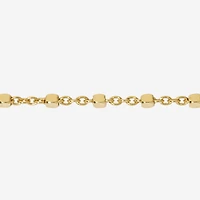 Made in Italy Womens 24K Gold Over Silver Sterling Silver 20 Inch Rope Chain Necklace