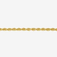Made Italy 24K Gold Over Silver Sterling 16 Inch Solid Rope Chain Necklace