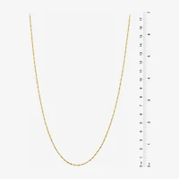 Made Italy Womens 24K Gold Over Silver Sterling 24 Inch Singapore Chain Necklace