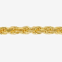 Made in Italy Mens 24K Gold Over Silver Sterling Silver 24 Inch Rope Chain Necklace