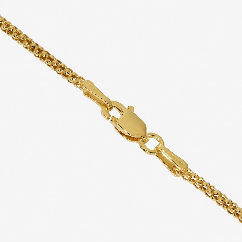 Made in Italy Womens 24K Gold Over Silver Sterling Silver 24 Inch Perfectina Chain Necklace