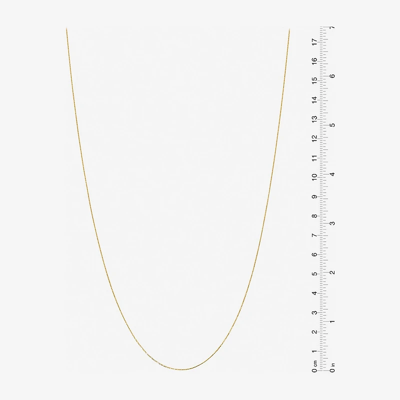 Made in Italy Womens 24K Gold Over Silver Sterling Silver Inch Link Chain Necklace