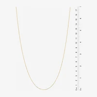 Made in Italy Womens 24K Gold Over Silver Sterling Silver Inch Link Chain Necklace