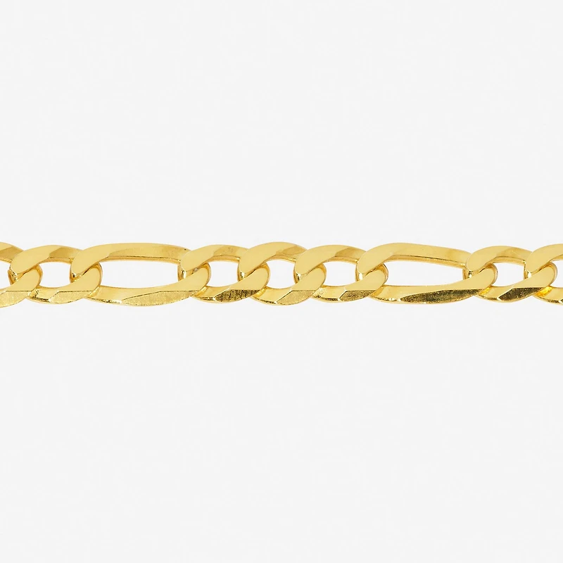 Made in Italy Womens 24K Gold Over Silver Inch Figaro Chain Necklace