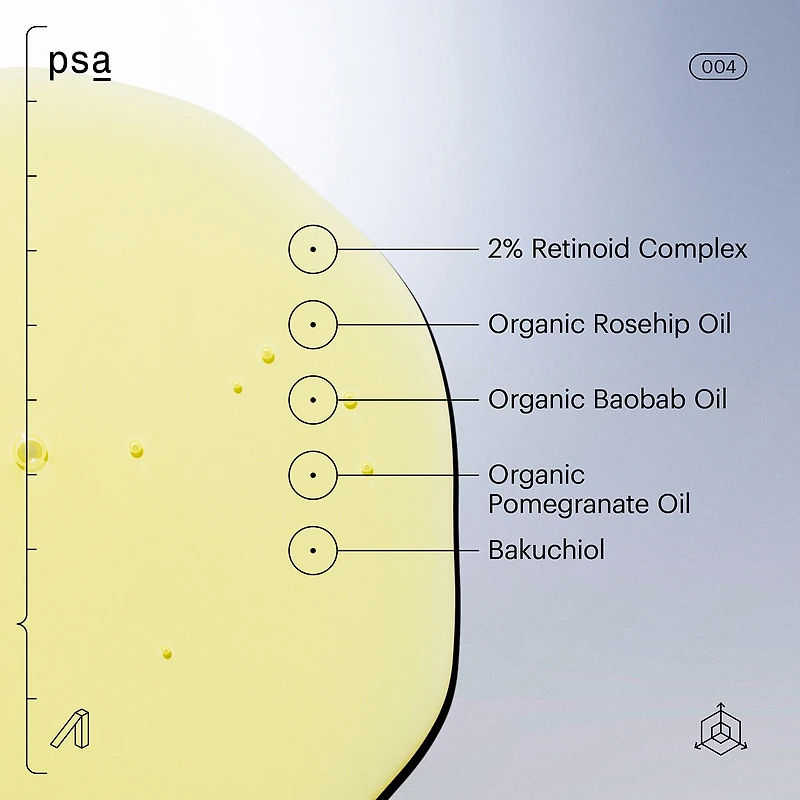 PSA Midnight Courage Rosehip & Bakuchiol Retinol Night Oil