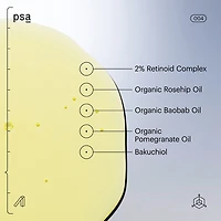 PSA Midnight Courage Rosehip & Bakuchiol Retinol Night Oil