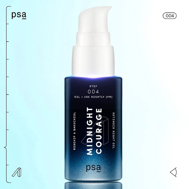 PSA Midnight Courage Rosehip & Bakuchiol Retinol Night Oil