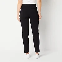 Liz Claiborne Emma Ponte Womens Tall Straight Mid Rise Ankle Pant